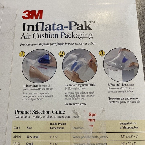 Lot of 5 - 3M Inflata-Pak Air Cushion Packaging Large Small & Very Small - Picture 6 of 7